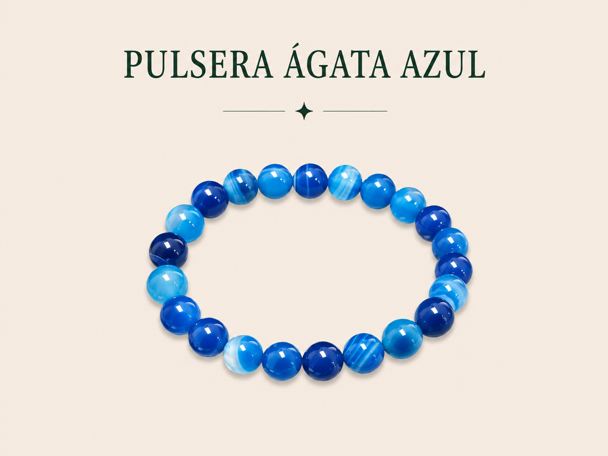 Pulsera Ágata Azul