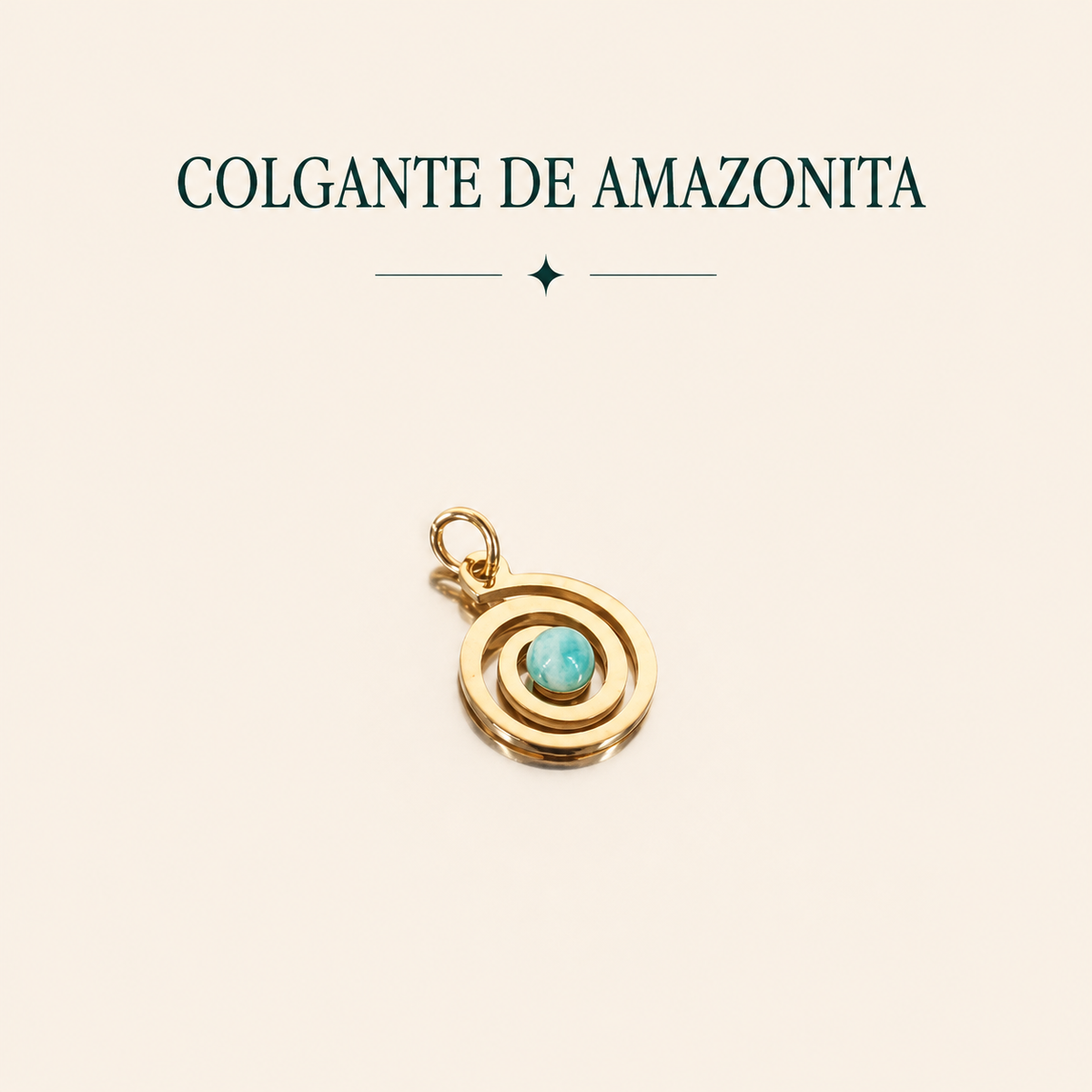 Colgante espiral Amazonita
