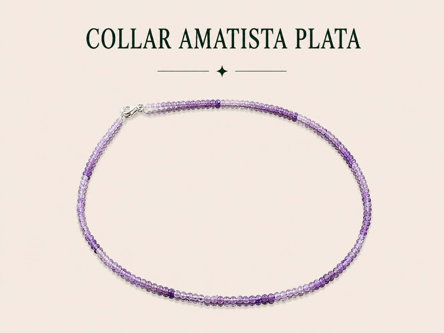 Collar Amatista Plata