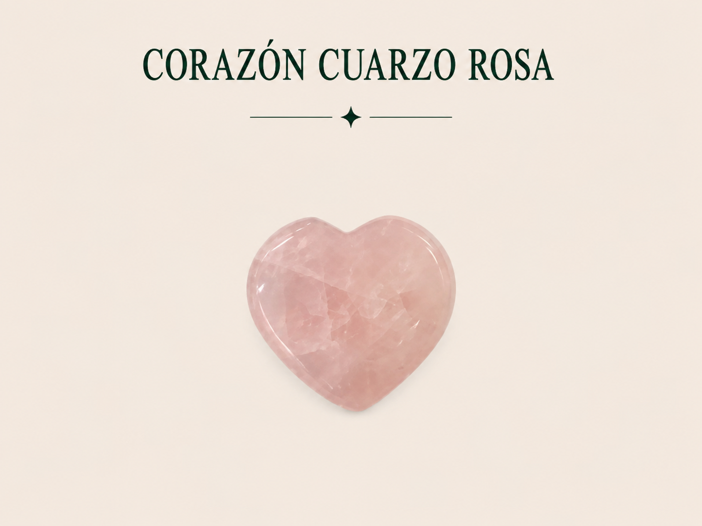 Corazón Cuarzo rosa