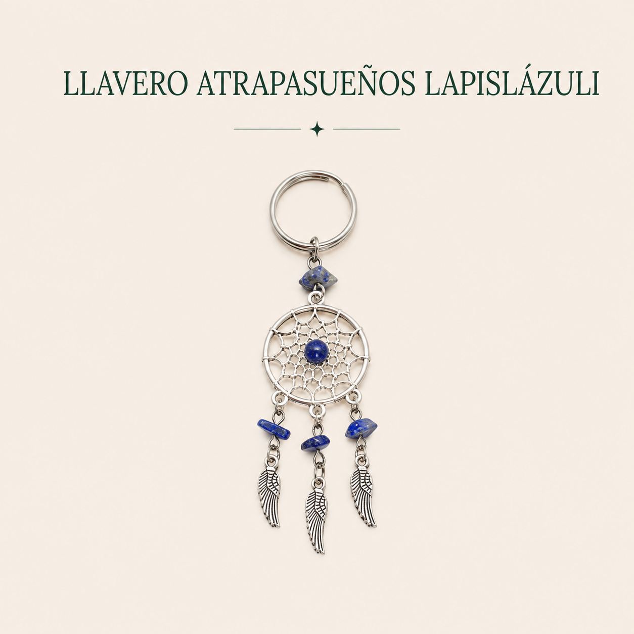 Llavero atrapasueños lapislázuli