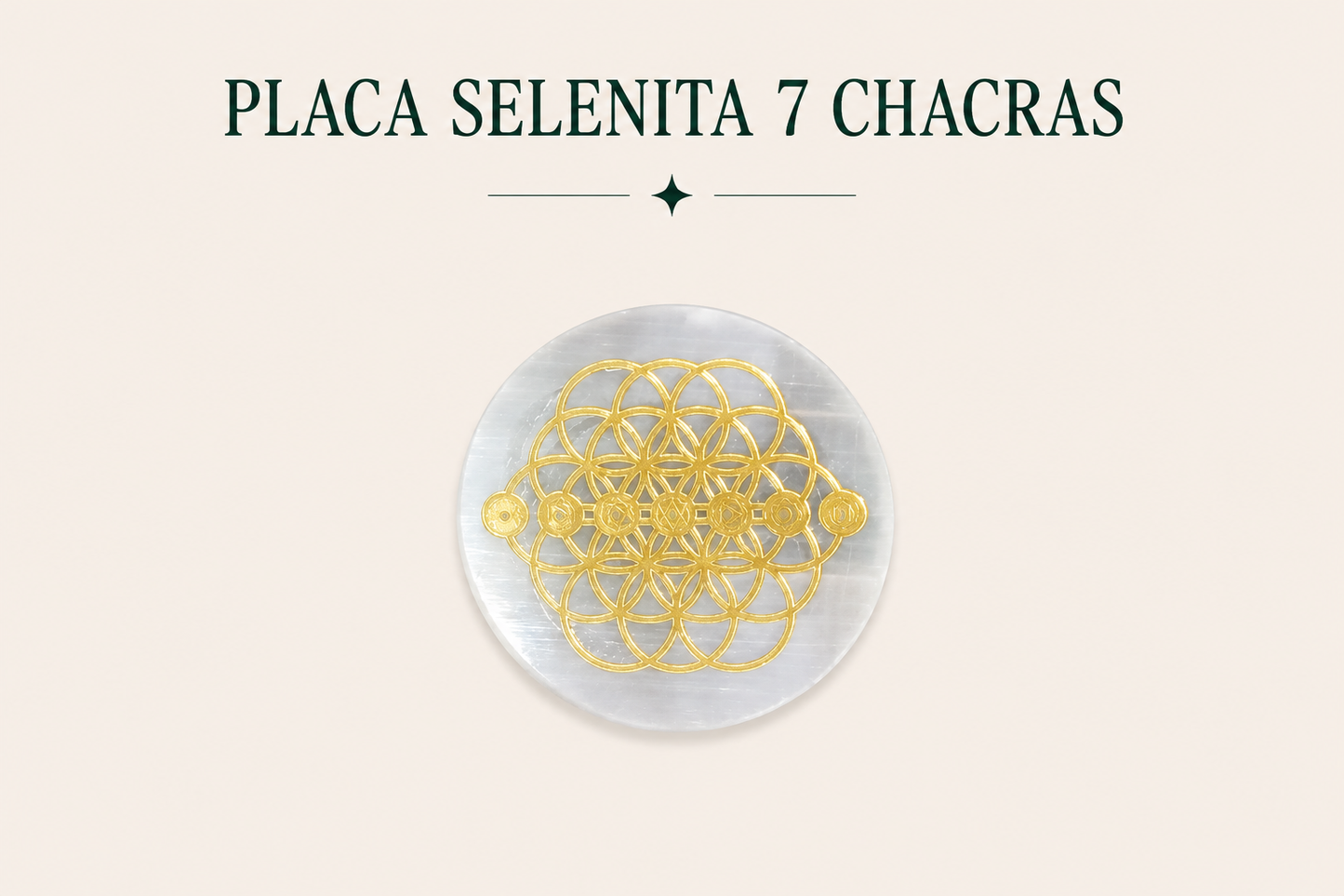 Placa selenita chakras