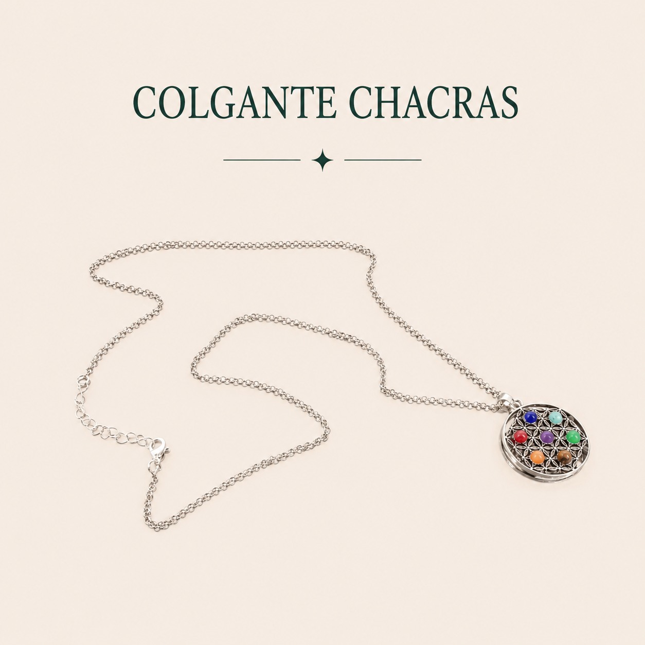 Colgante Flor de la vida chakras